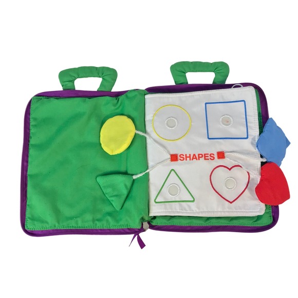 Toddler Quiet Book Car Activity Soft Interactive Vocabulary Fine Motor Fastener - Picture 6 of 10